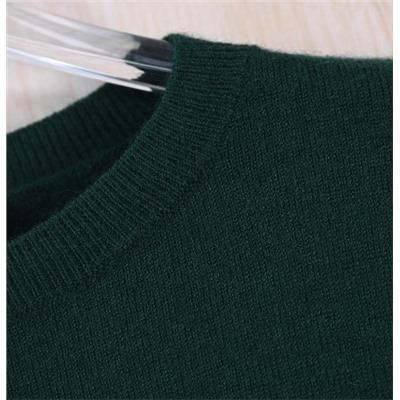 Трикотажное платье с круглым вырезом и длинными рукавами  МАНГ*О