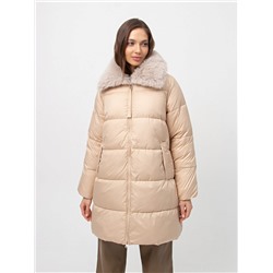 ПАЛЬТО ЖЕНСКОЕ С МЕХОВЫМ ВОРОТНИКОМ