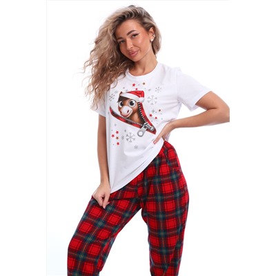 Пижама женская новогодняя Лошадка