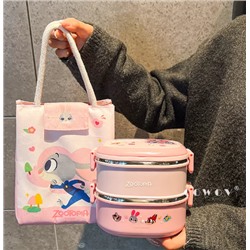 Стальной ланч бокс. Сумка в подарок