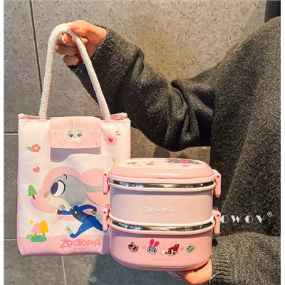 Стальной ланч бокс. Сумка в подарок