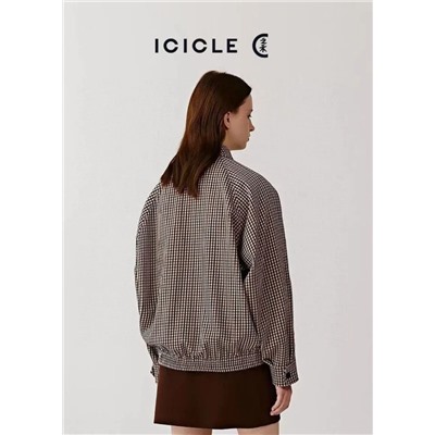 Модная куртка с клетчатыми лацканами и регланами ICICL*E ОРИГИНАЛ!