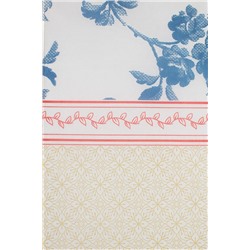 Laurette Tek Kullanımlık Masa Örtüsü - İndigo/Bej - 80x100 cm