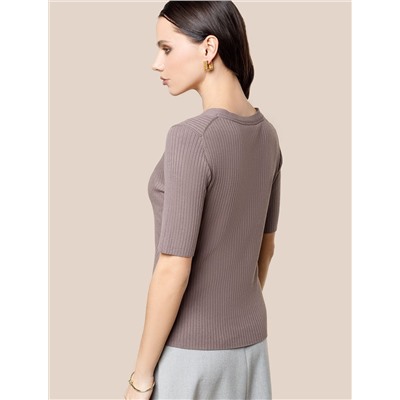 Джемпер тонкой вязки из вискозы с нейлоном