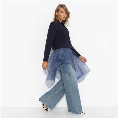 Брючный костюм с баской из органзы, Бизнес в гору (3 в 1)