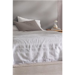 Edgard King Size Pamuklu Ecocell Baskılı Pike - Gri
