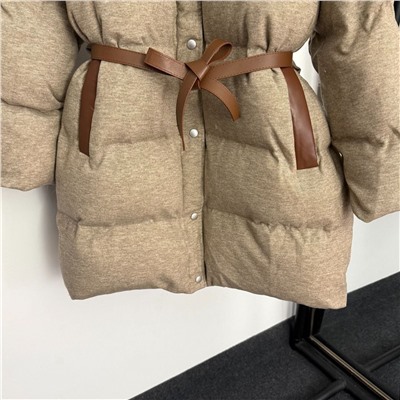 Утепленная хлопковая куртка средней длины с капюшоном   Lor*o Pian*a