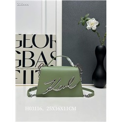 Ms. Karl Lagerfeld, оригинальная воловья кожа | Подходящая фурнитура Модель: H03116, линейка |  Размер: 25X16X11 СМ