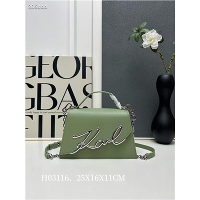 Ms. Karl Lagerfeld, оригинальная воловья кожа | Подходящая фурнитура Модель: H03116, линейка |  Размер: 25X16X11 СМ