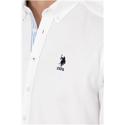 Erkek Beyaz Uzun Kollu Gömlek