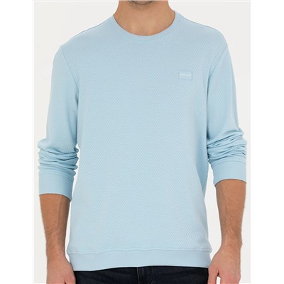 Açık Mavi Regular Fit Sweatshirt