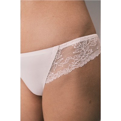 Braga clásica microfibra y encaje rosa