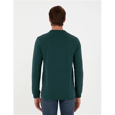 Zümrüt Regular Fit Bisiklet Yaka Basic Sweatshirt