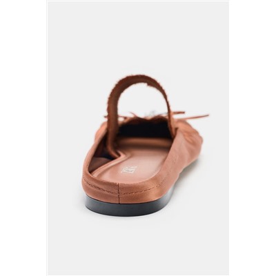 SATIN-EFFECT SLINGBACK SHOES