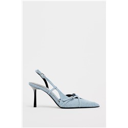 FEW ITEMS LEFT DENIM HIGH-HEEL SHOES