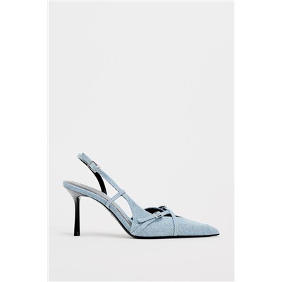 FEW ITEMS LEFT DENIM HIGH-HEEL SHOES