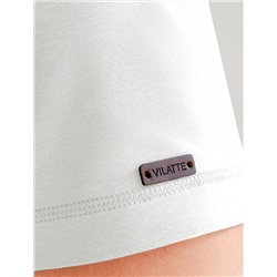 Футболка полуприлегающего кроя с принтом из премиального хлопка