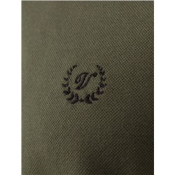 Футболка поло с плетеным воротником на пуговицах из эластичного хлопка