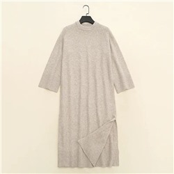 Длинное трикотажное платье с разрезом Н*М