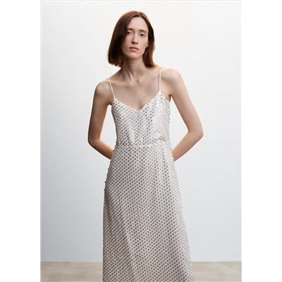 Vestido midi lentejuelas