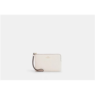 Corner Zip Wristlet In Signature Canvas With Stripe