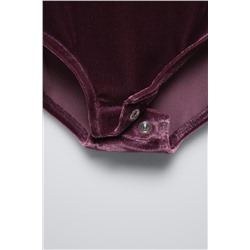 VELVET LACE BODYSUIT