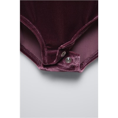 VELVET LACE BODYSUIT