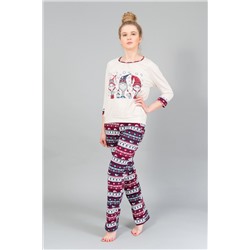 Пижама женская с брюками хлопок 186