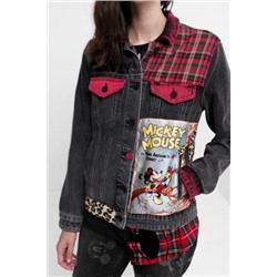Chaqueta vaquera loose Mickey Mouse
