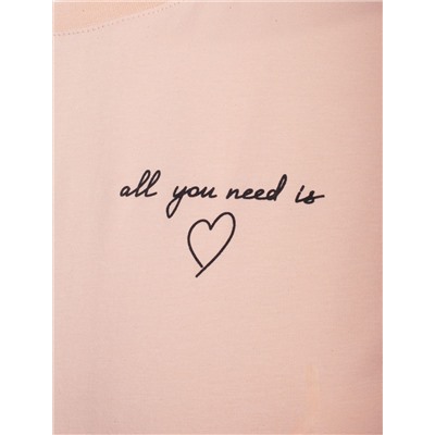 Свободная футболка с принтом из премиального хлопка с эластаном