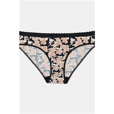 Braga clásica de microfibra print flores