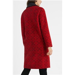 Abrigo largo tricot cenefas