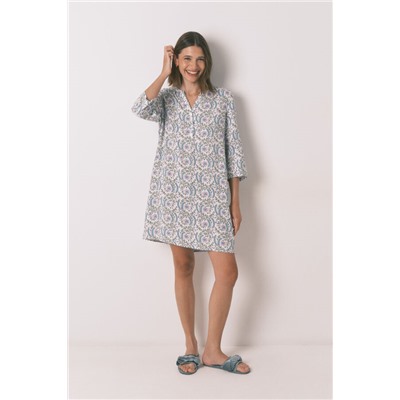 Camisola manga 3/4 floral verde