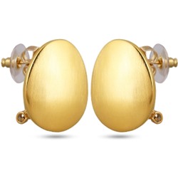 Серьги Геометрия (покрытие матовое золото)