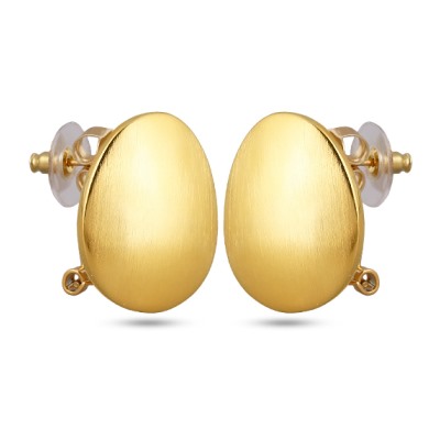 Серьги Геометрия (покрытие матовое золото)