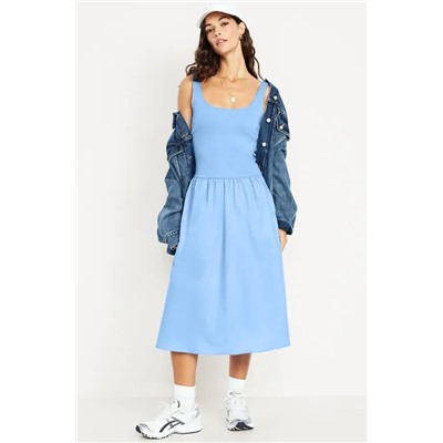 Fit & Flare Sleeveless Midi Dress