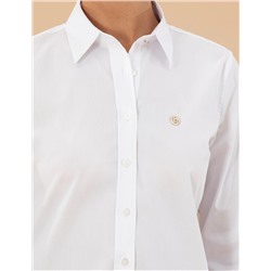 Beyaz Slim Fit Uzun Kollu Gömlek