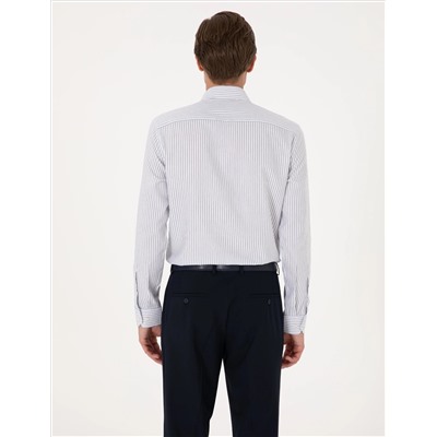 Mavi Slim Fit Uzun Kollu Gömlek