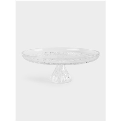 Блюдо на ножке, 31х12 см, стекло Р, Ocean