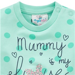 Baby Sweatkleid mit Punkte-Allover
