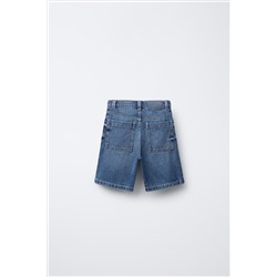 RELAXED FIT BAGGY DENIM BERMUDA SHORTS