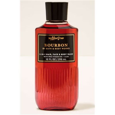 Men's  Bourbon 3-in-1 Hair, Face & Body Wash