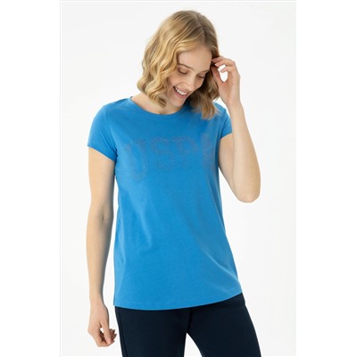 Kadın Saks Basic Tişört