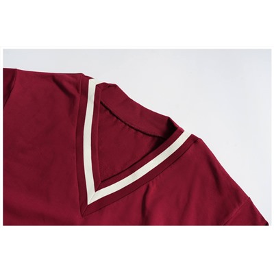 Женский свитшот с глубоким V-образным вырезом