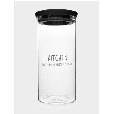 Банка для сыпучих продуктов, 1,1 л, стекло Б/пластик, Special