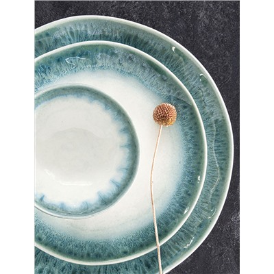 Тарелка обеденная, 26 см, голубая, Nuances