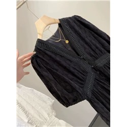 Женское платье с ажурной вышивкой  DIANE VON FURSTENBER*G Материал: хлопок