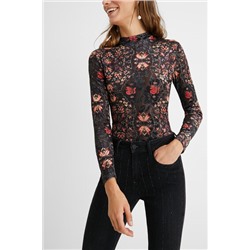 Body slim floral 100% Lyocell