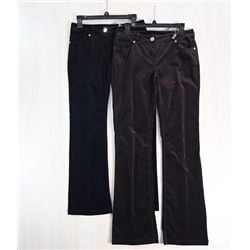 Женские хлопковые брюки средней и низкой посадки