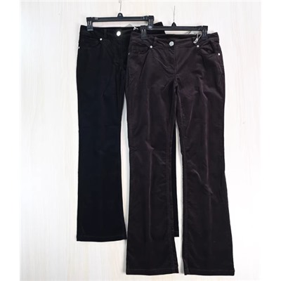 Женские хлопковые брюки средней и низкой посадки